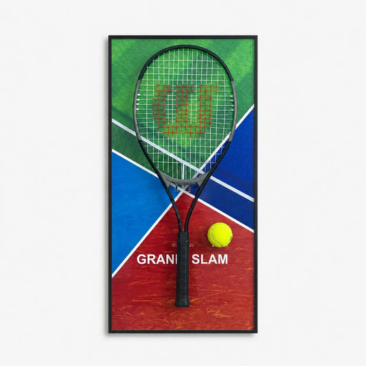 Grand Slam Tennis Racket Display Frame