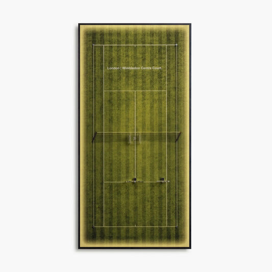 Lighting Tennis Racket Wall Mount Display Frame Pristine Lawn London