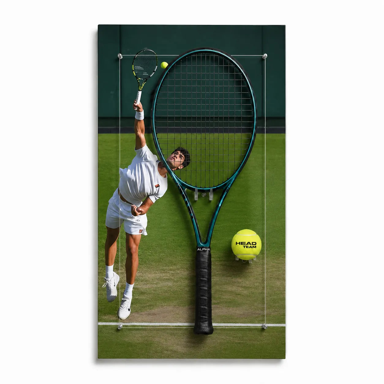 Custom Tennis Racket Wall Mount Display Board