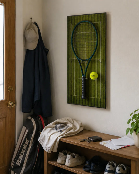 Premium Acrylic Tennis Racket Wall Mount Display – Pristine Lawn London