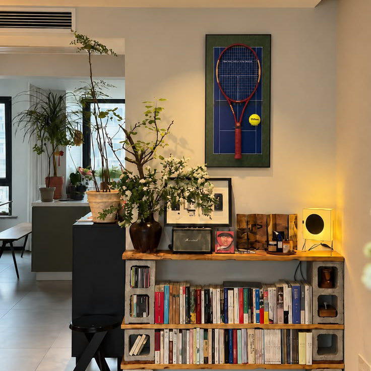 How to Display Multiple Tennis Rackets as Wall Decor