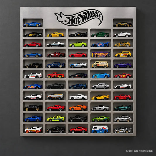 1:64 Metal Wall Display — 52 Slots
