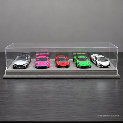 1:64 & 1:43 Acrylic Display Case — Grey Base