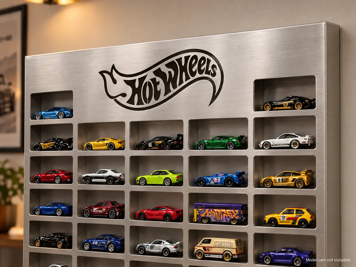 1:64 Metal Wall Display — 52 Slots