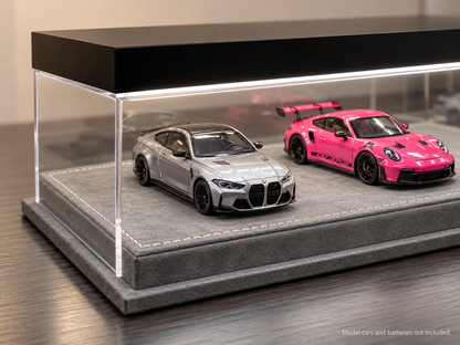 1:64 & 1:43 Acrylic Display Case — Grey Base