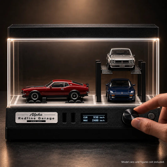 1:64 Motorised LED Display Case — Dyno Garage