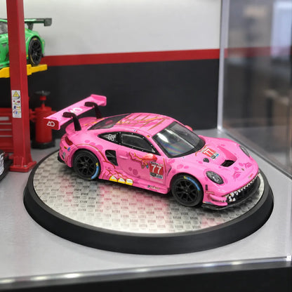 1:64 Rotating LED Display Case — Workshop Garage