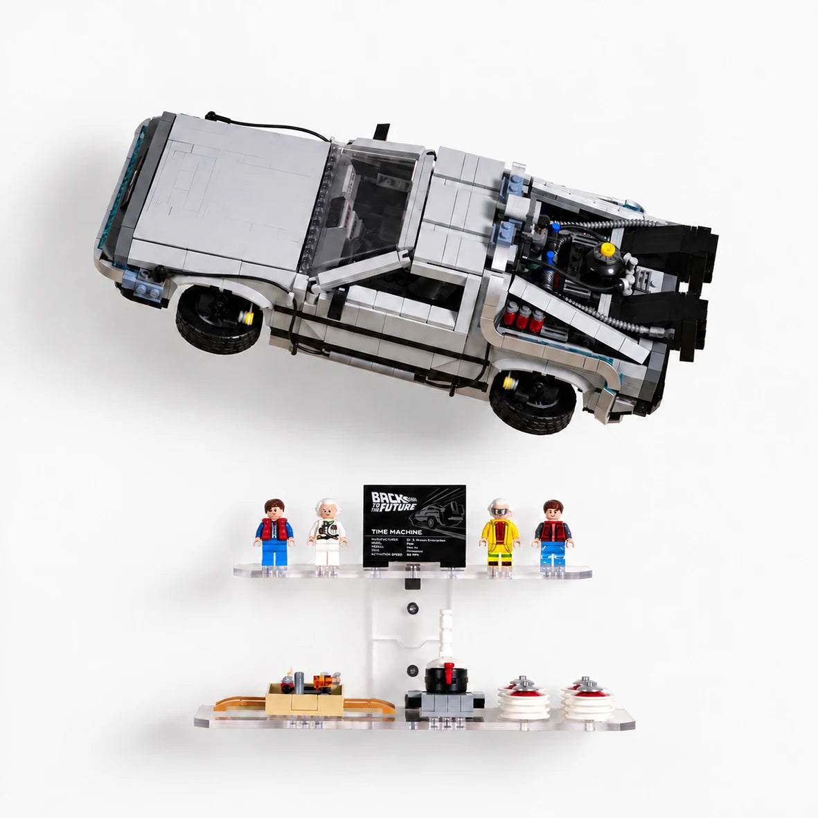Wall Mount for LEGO 10300 Back to the Future Time Machine