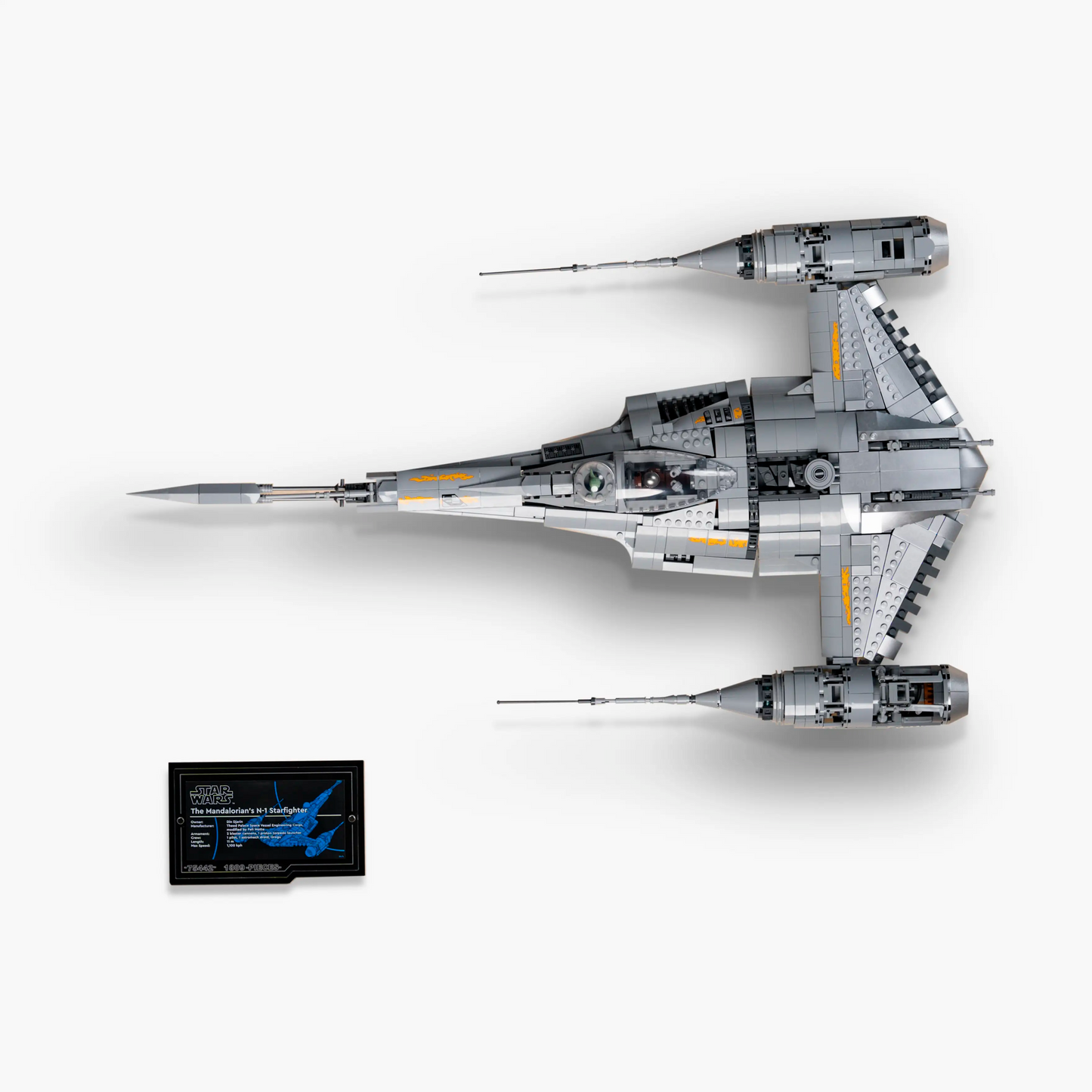 Wall Mount Display for Lego 75442 Star Wars™ The Mandalorian's N-1 Starfighter™