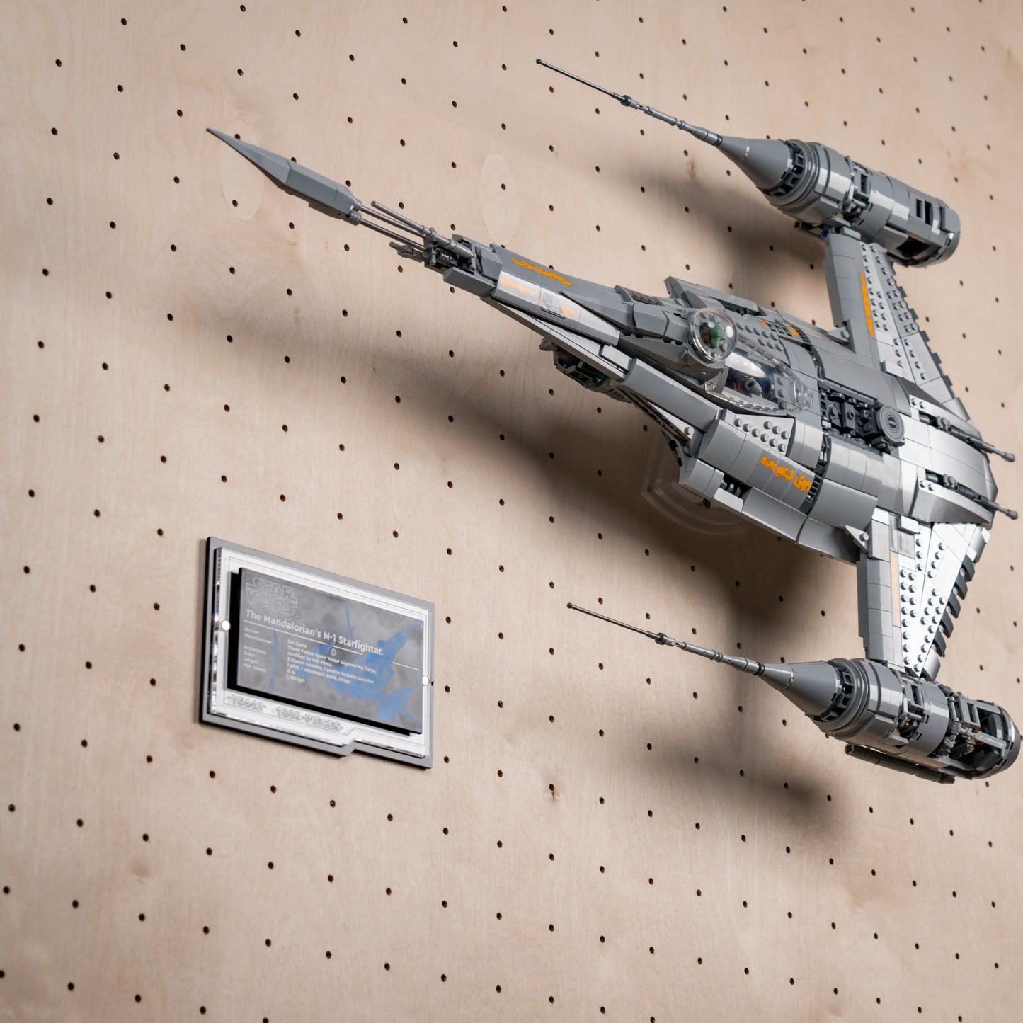 Wall Mount Display for Lego 75442 Star Wars™ The Mandalorian's N-1 Starfighter™