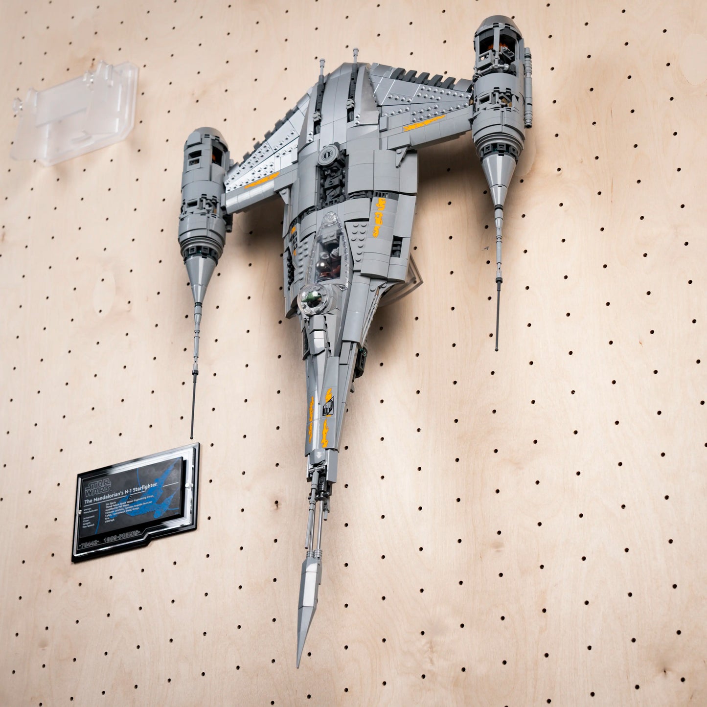 Wall Mount Display for Lego 75442 Star Wars™ The Mandalorian's N-1 Starfighter™