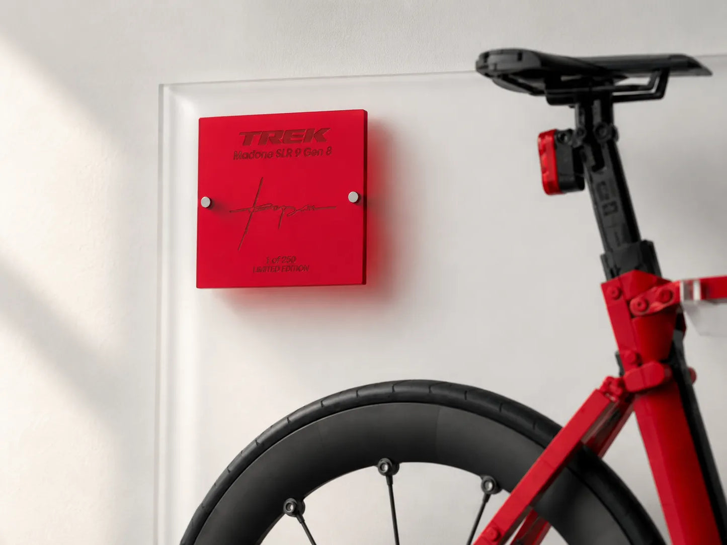 Acrylic Wall Mount Bracket for LEGO® Icons 11380 Road Bike
