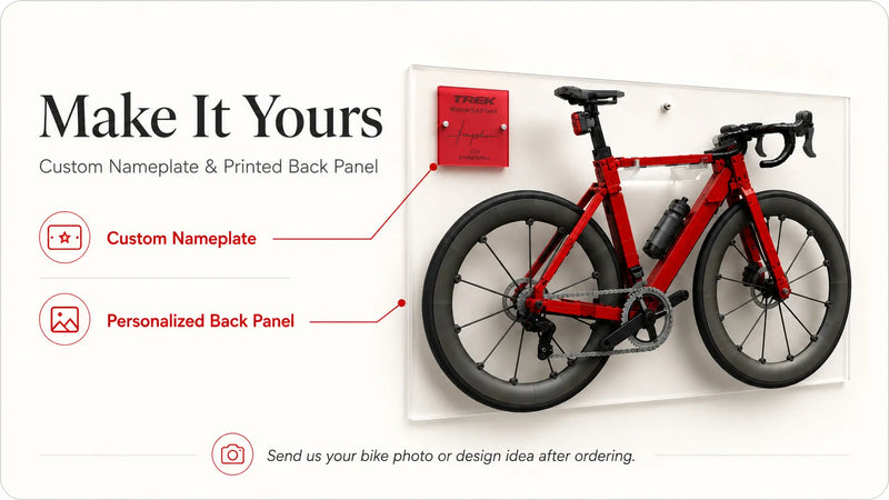 Acrylic Wall Mount Bracket for LEGO® Icons 11380 Road Bike