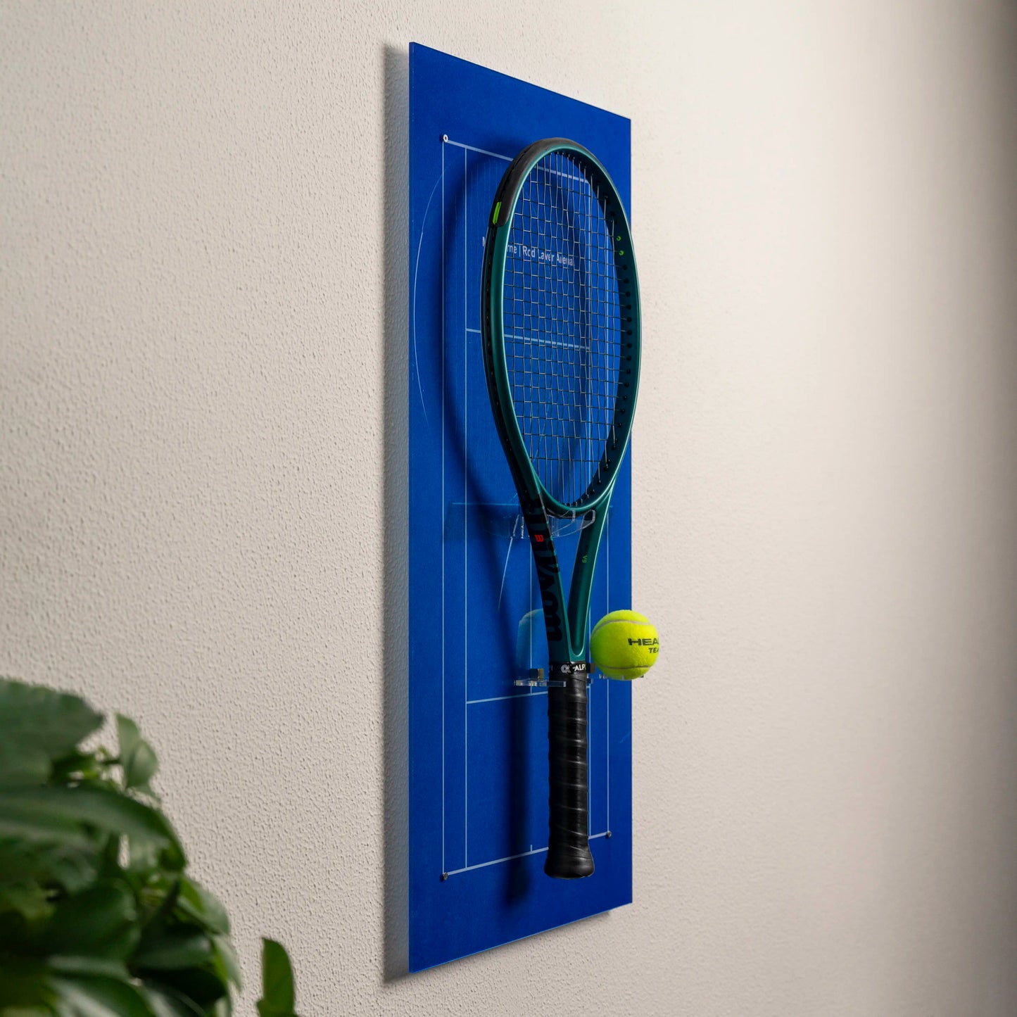 Premium Acrylic Tennis Racket Wall Mount Display