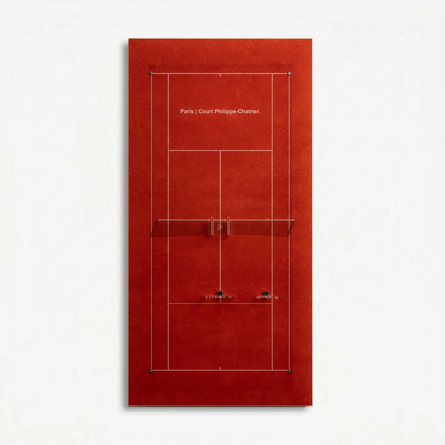 Premium Acrylic Tennis Racket Wall Mount Display – Classic Clay Paris