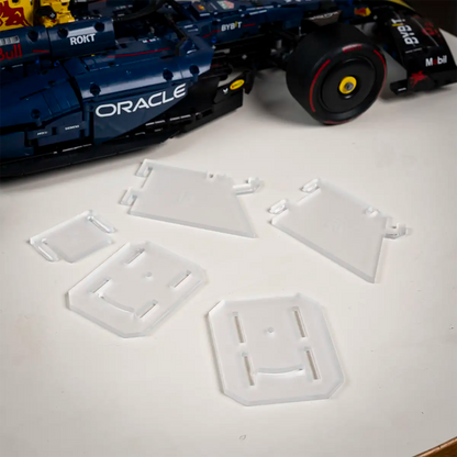 Acrylic Wall Mount for LEGO Technic 42206 Red Bull Racing RB20 F1 Car