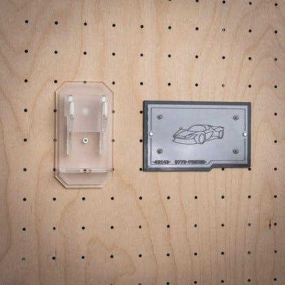 Acrylic Wall Mount for LEGO Technic 42143 Ferrari Daytona SP3 with Display Plaque