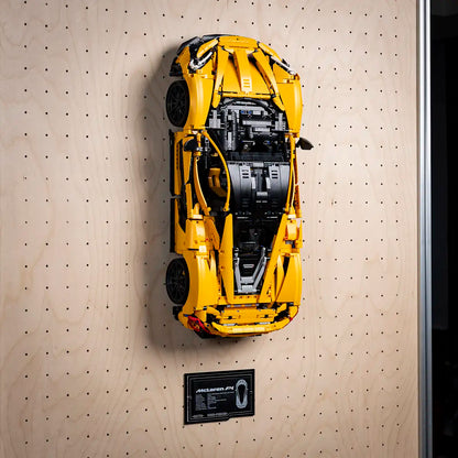 Acrylic Wall Mount for LEGO Technic 42172 McLaren P1 with Display Plaque