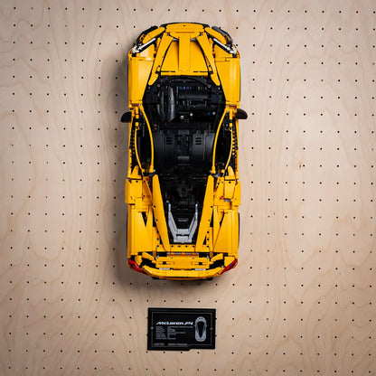 Acrylic Wall Mount for LEGO Technic 42172 McLaren P1 with Display Plaque