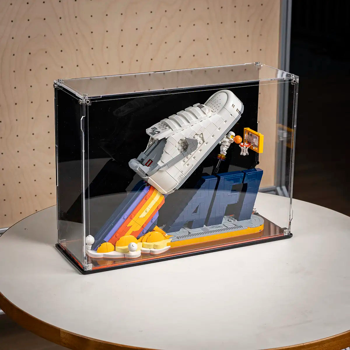 Display Case for LEGO® 43026 Nike Air Force 1 — Desktop & Wall Mount