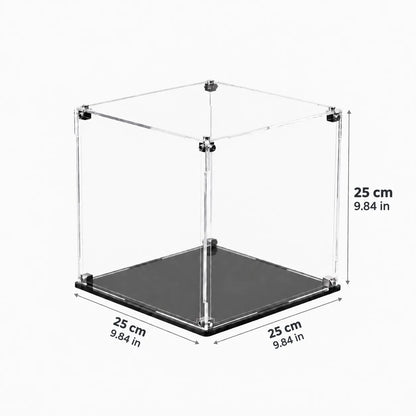 9.8″ Acrylic Cube Display Case — 25 × 25 × 25 cm