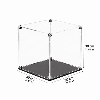 11.8″ Acrylic Cube Display Case — 30 × 30 × 30 cm