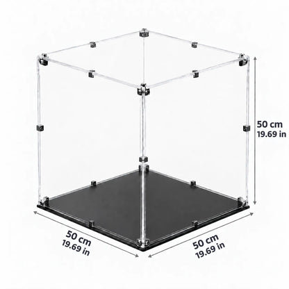 19.7″ Acrylic Cube Display Case — 50 × 50 × 50 cm
