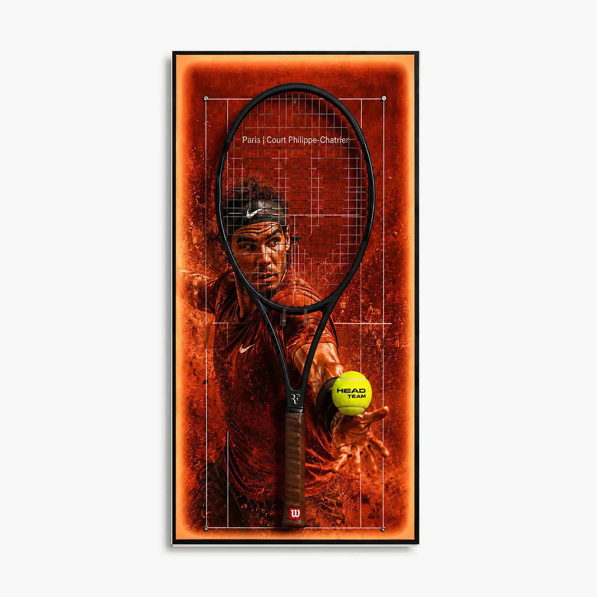 Custom Tennis Racket Display Board