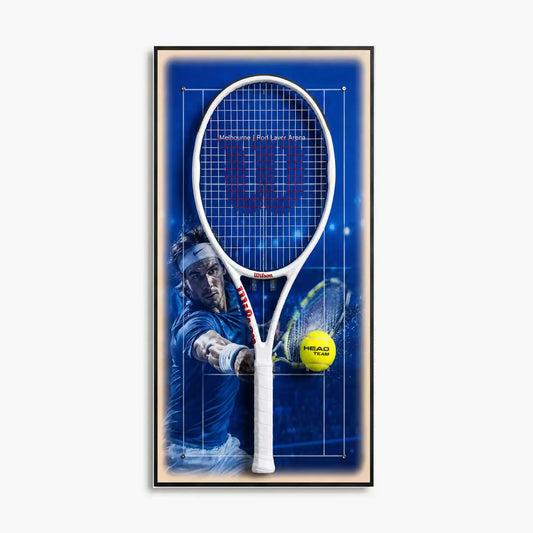 Custom Tennis Racket Display Board