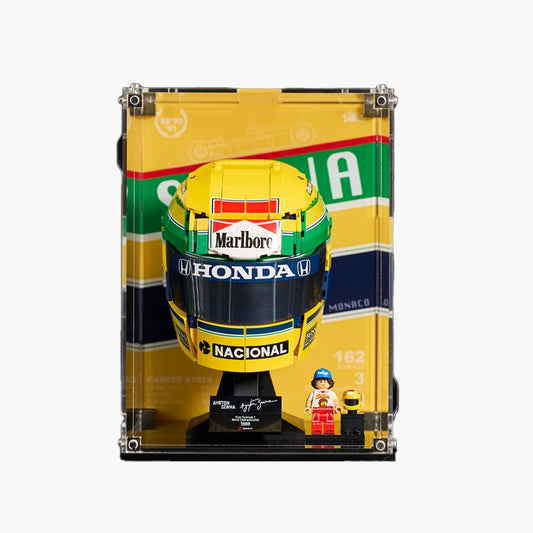 Premium Wall Mount Display Case For LEGO F1 helmets
