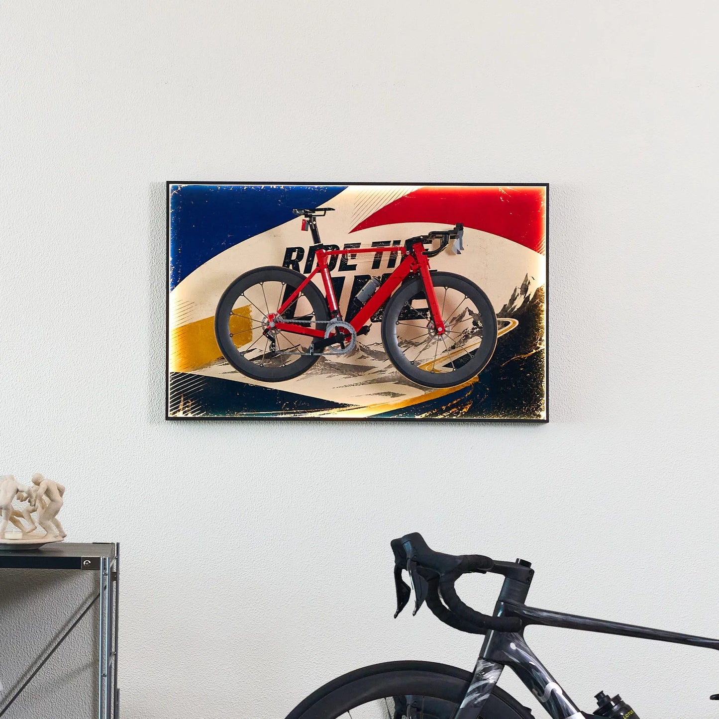 Wall Mounted Display Frame for LEGO® Icons 11380 Road Bike