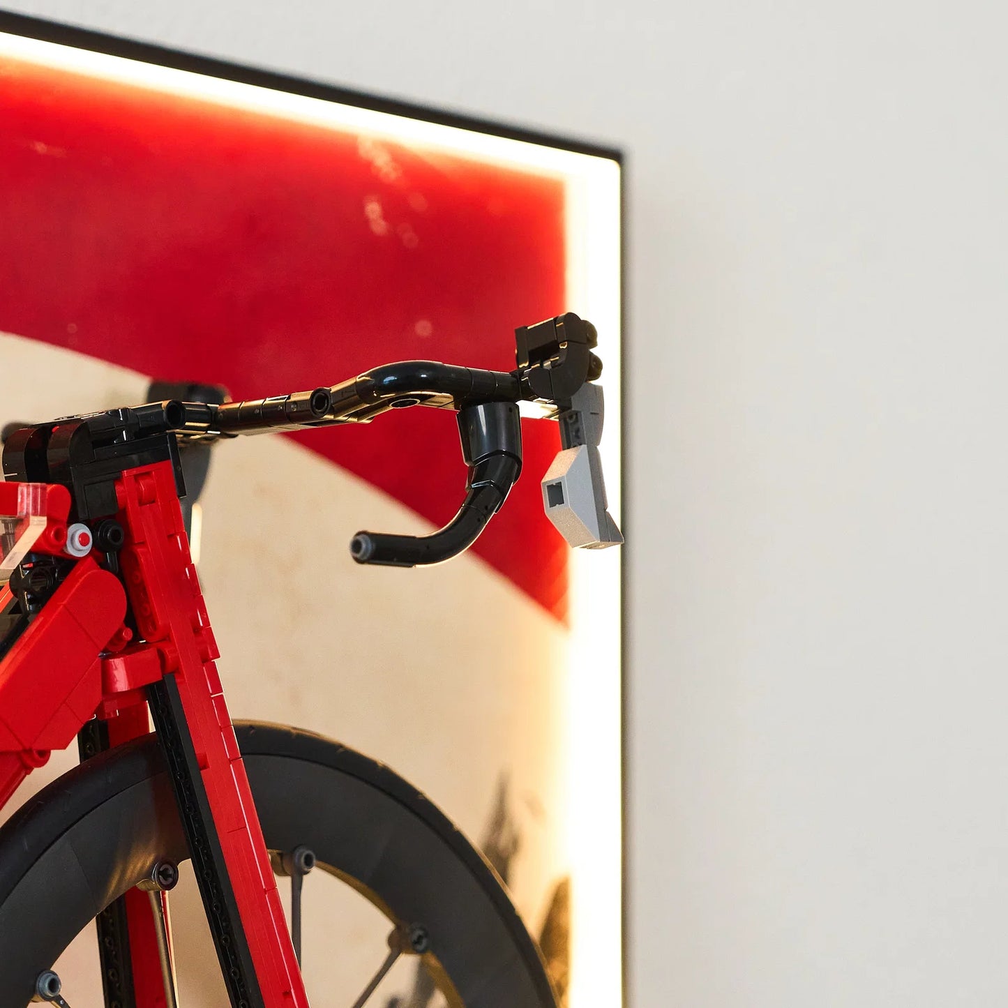 Wall Mounted Display Frame for LEGO® Icons 11380 Road Bike