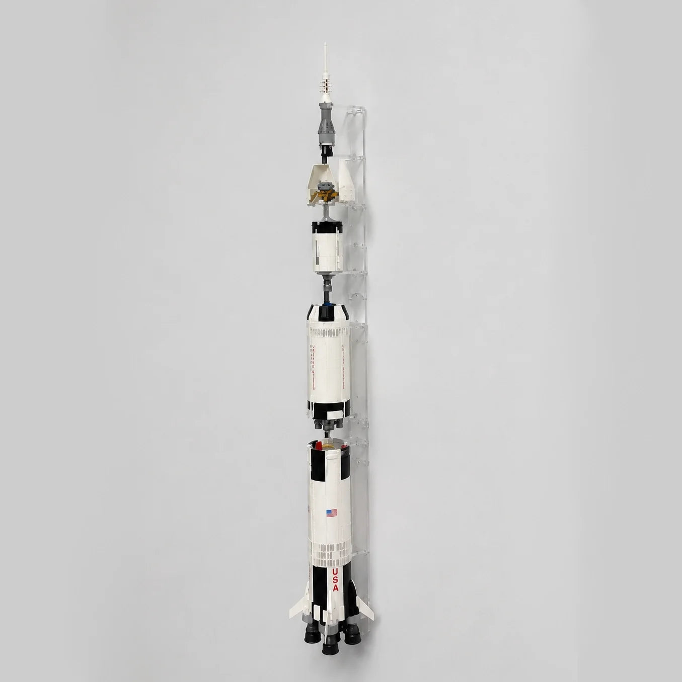 Acrylic Wall Mount for LEGO® Ideas 92176 NASA Apollo Saturn V