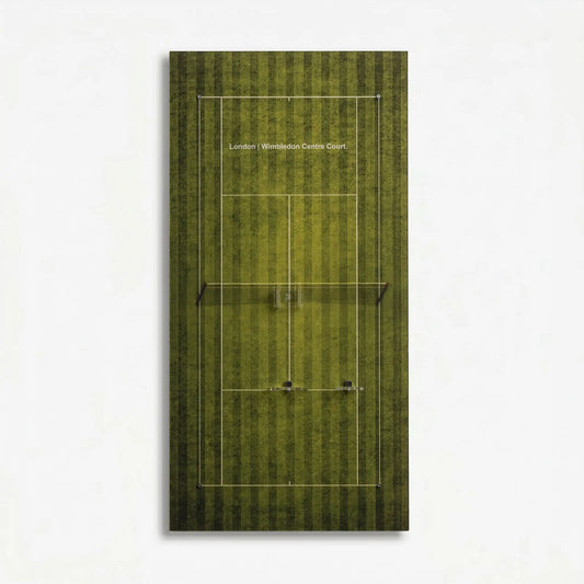 【Premium】Acrylic Tennis Racket Wall Mount Display Board  Pristine Lawn London