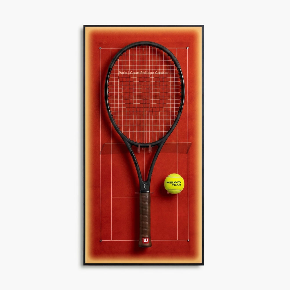 LED tennis racket display frame