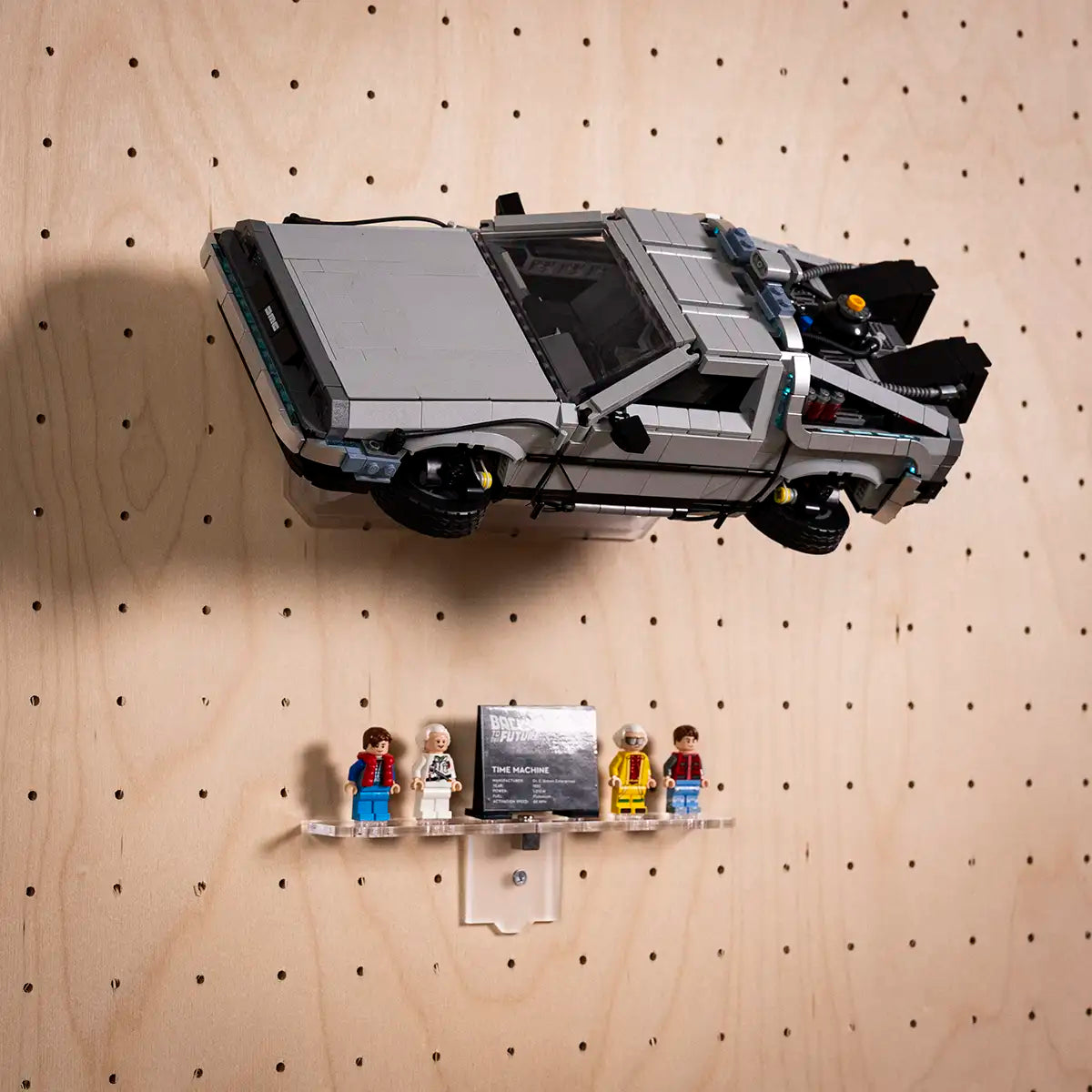 Wall Mount for LEGO 10300 Back to the Future Time Machine