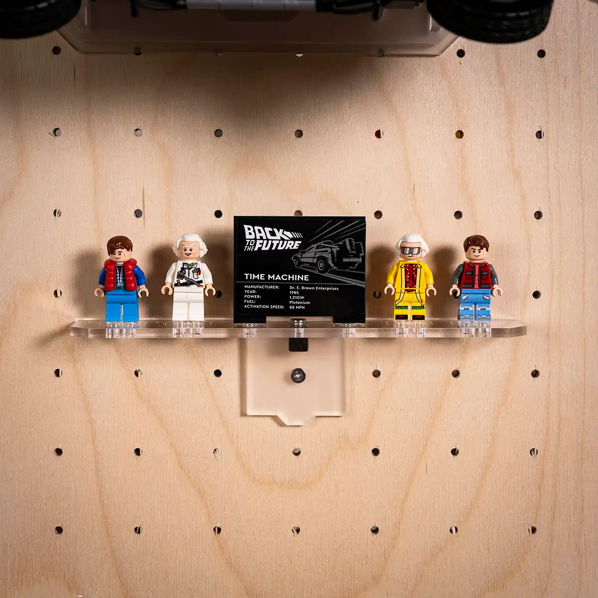Wall Mount for LEGO 10300 Back to the Future Time Machine