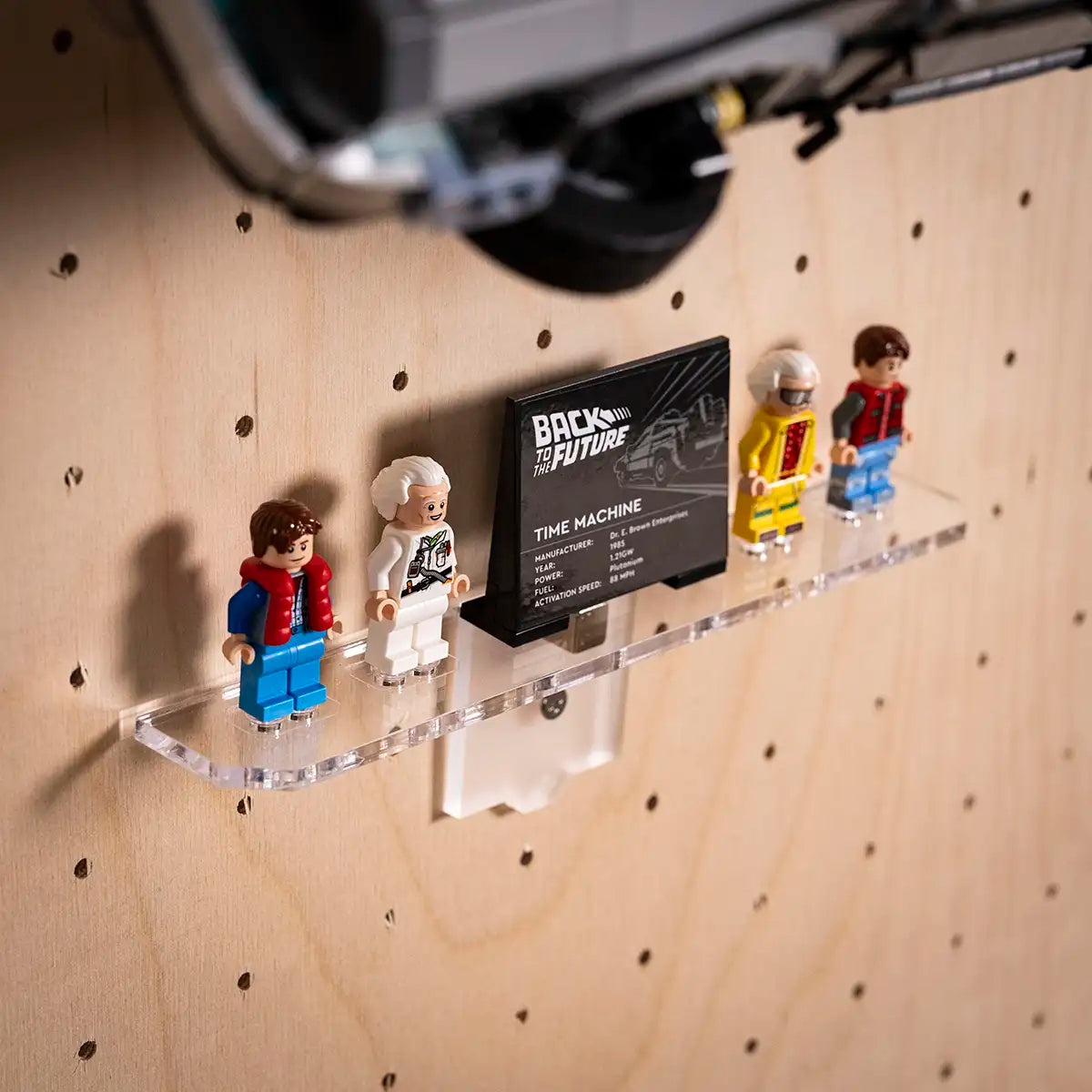 Wall Mount for LEGO 10300 Back to the Future Time Machine