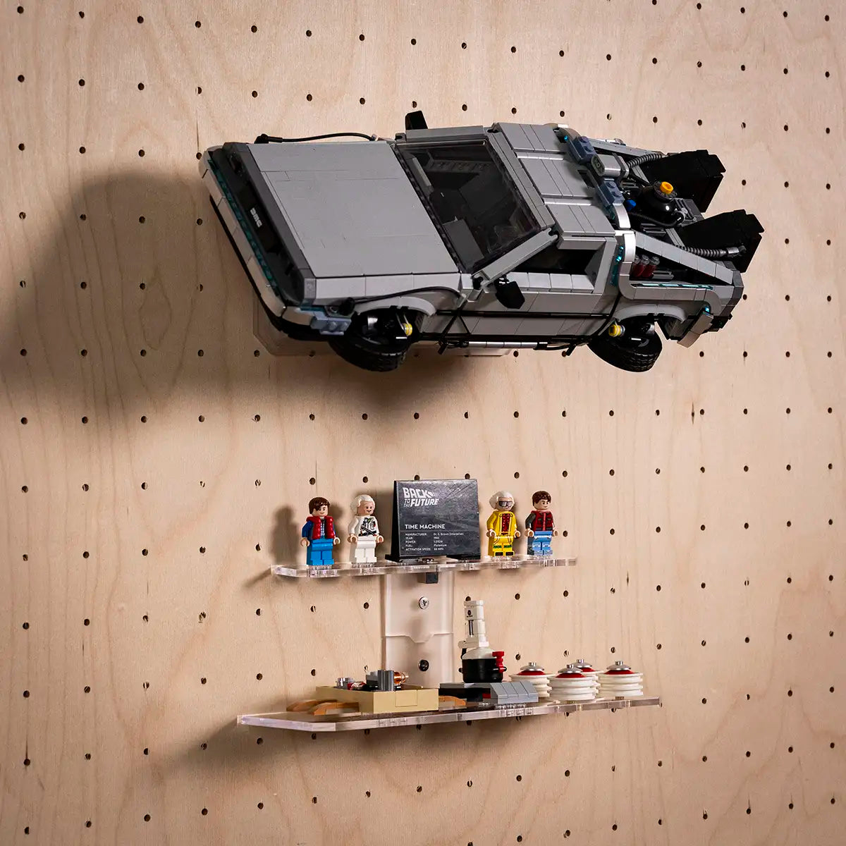 Wall Mount for LEGO 10300 Back to the Future Time Machine