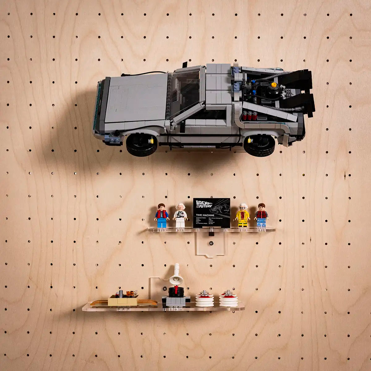 Wall Mount for LEGO 10300 Back to the Future Time Machine