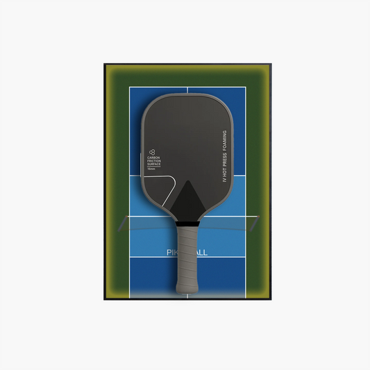 Lighting PickleBall Paddle Wall Mount Display Frame Blue & Green