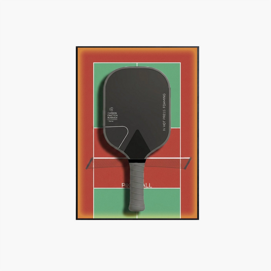 Lighting PickleBall Paddle Wall Mount Display Frame Red & Green