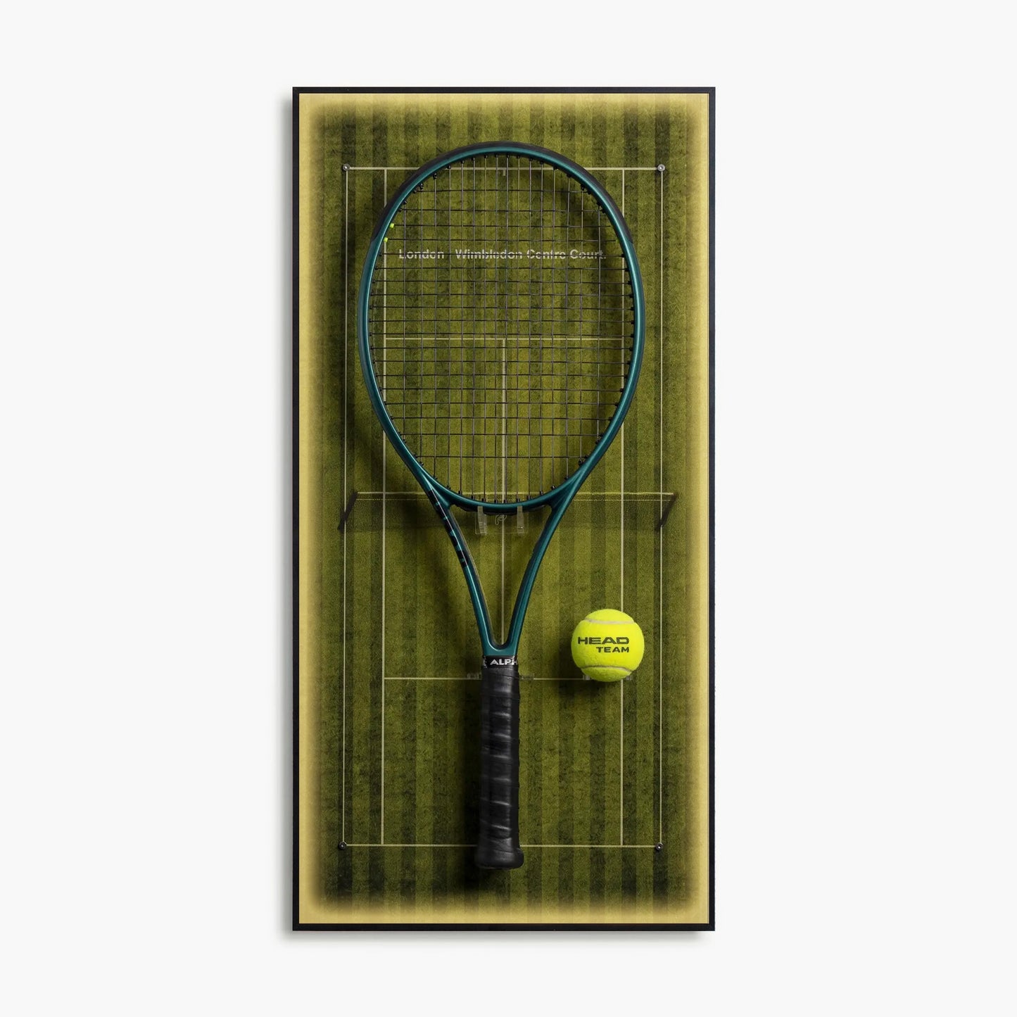 Lighting Tennis Racket Wall Mount Display Frame