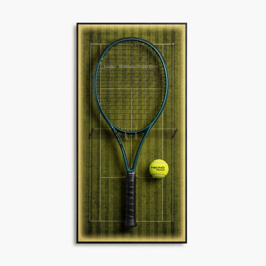 Lighting Tennis Racket Wall Mount Display Frame