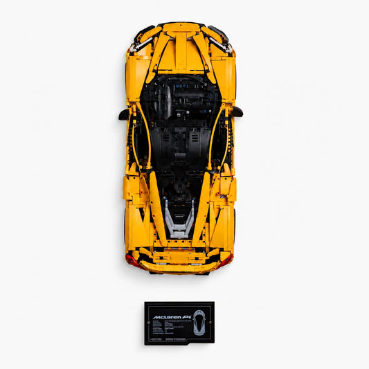 Acrylic Wall Mount for LEGO Technic 42172 McLaren P1 with Display Plaque