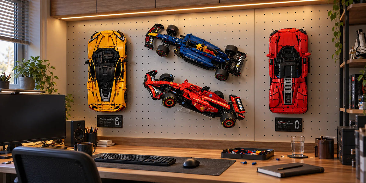 Wall Mount for LEGO Technic 42207 Ferrari SF-24 F1 Car