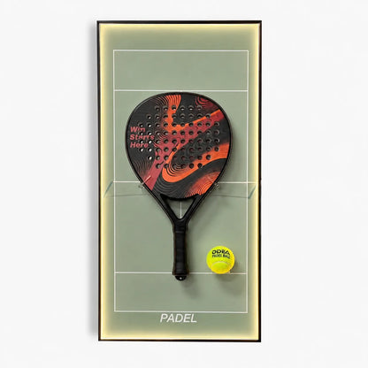 Lighting Padel Racket Wall Mount Display Frame