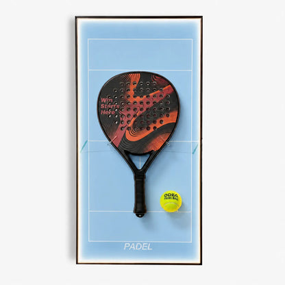 Lighting Padel Racket Wall Mount Display Frame