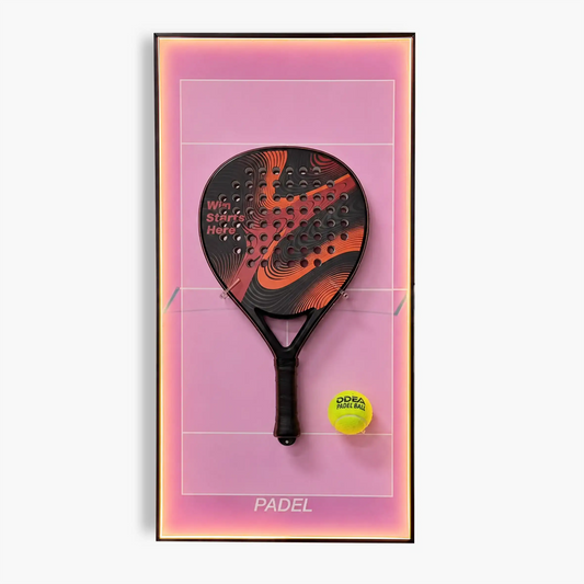 Lighting Padel Racket Wall Mount Display Frame