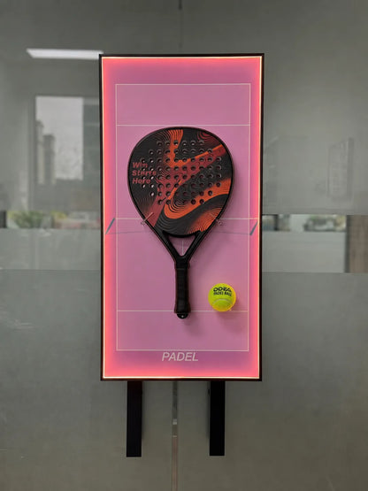 Lighting Padel Racket Wall Mount Display Frame